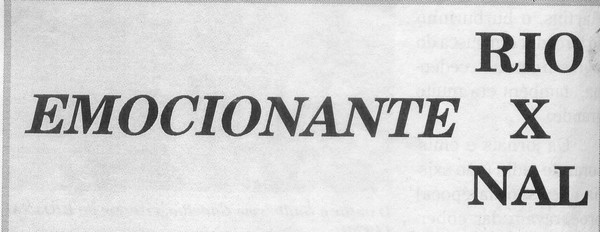 Emocionante RioNal